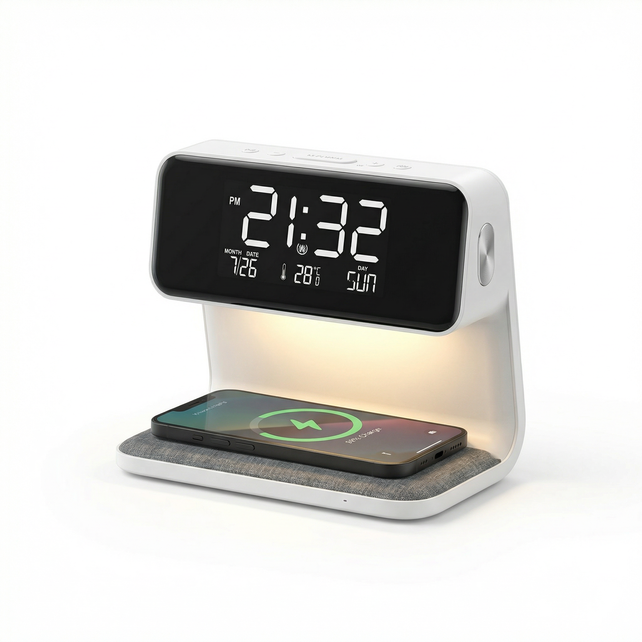 Harbor 3 in 1 Wireless Charging Alarm Clock