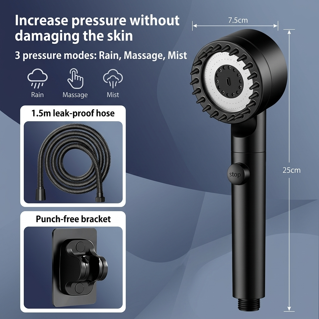 Harbor 3-Mode Handheld Showerhead