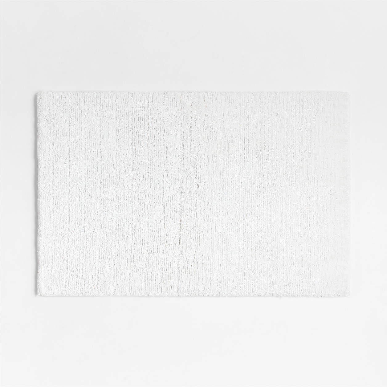Rylan Organic Cotton White Bath Mat 24"x60"