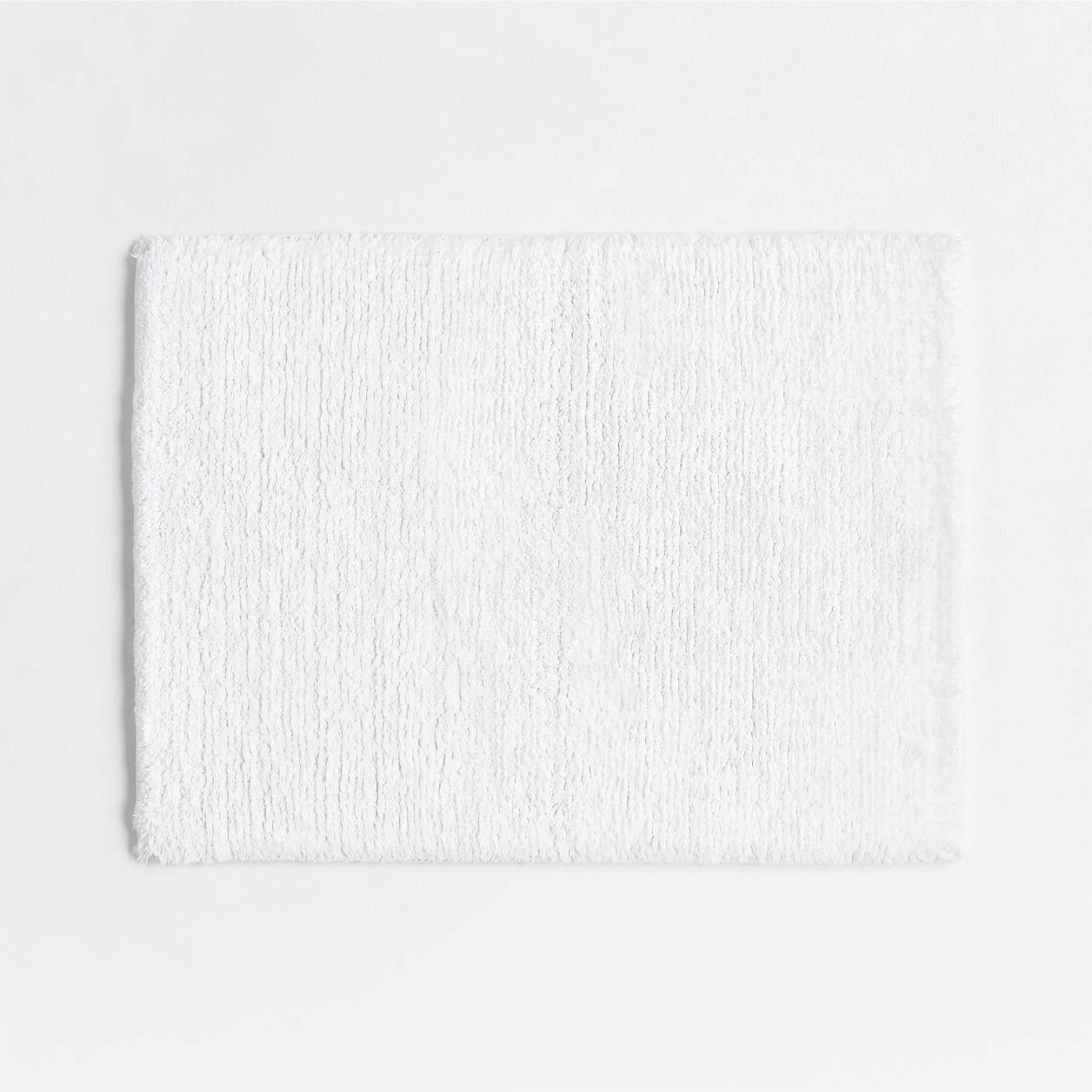 Rylan Organic Cotton White Bath Mat 24"x60"